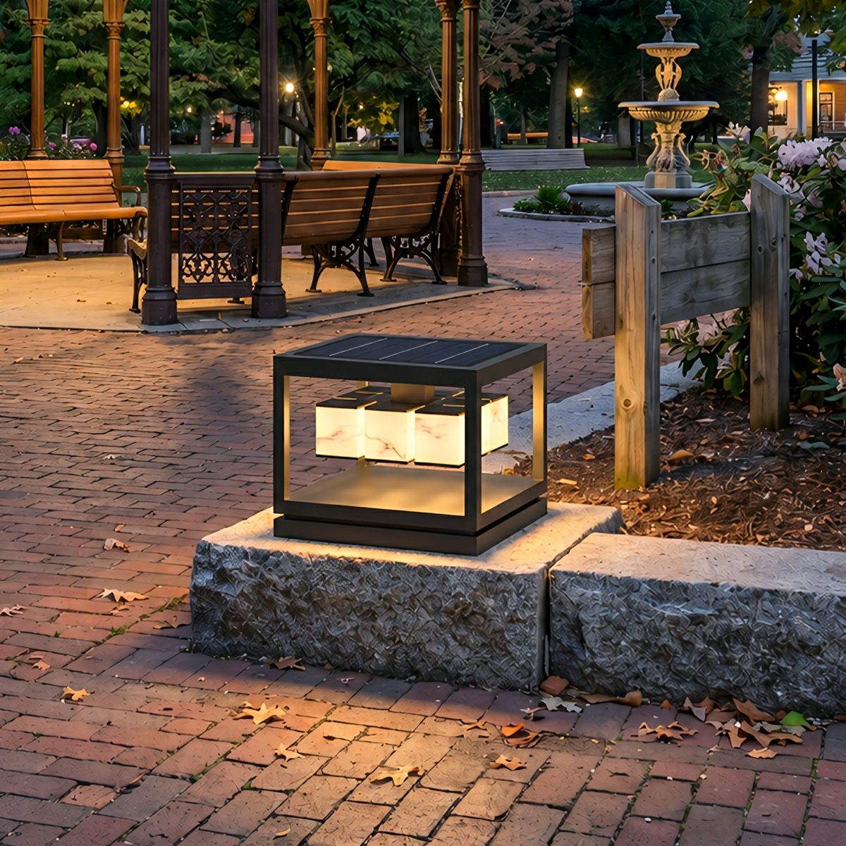 Square LED Waterproof Modern Outdoor Deck Lights Pillar Light Post Caps Lights - Flare Shack