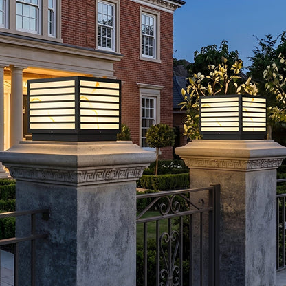 Square Waterproof LED Modern Outdoor Deck Post Lights - Flare Shack