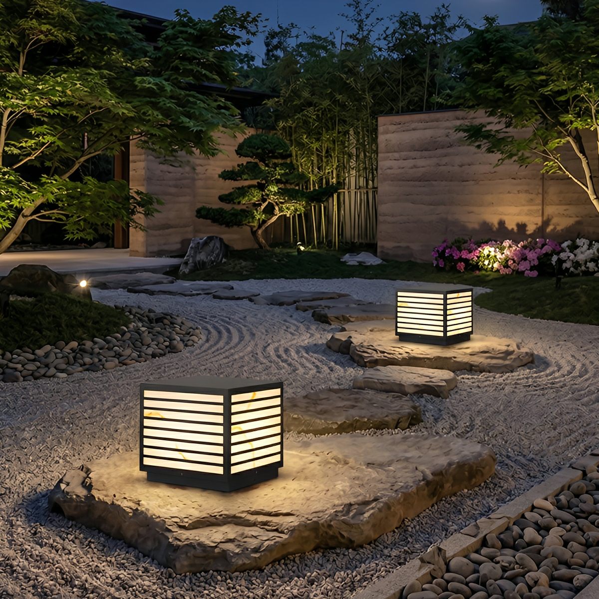 Square Waterproof LED Modern Outdoor Deck Post Lights