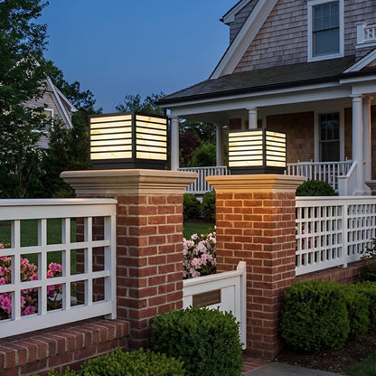 Square Waterproof LED Modern Outdoor Deck Post Lights - Flare Shack