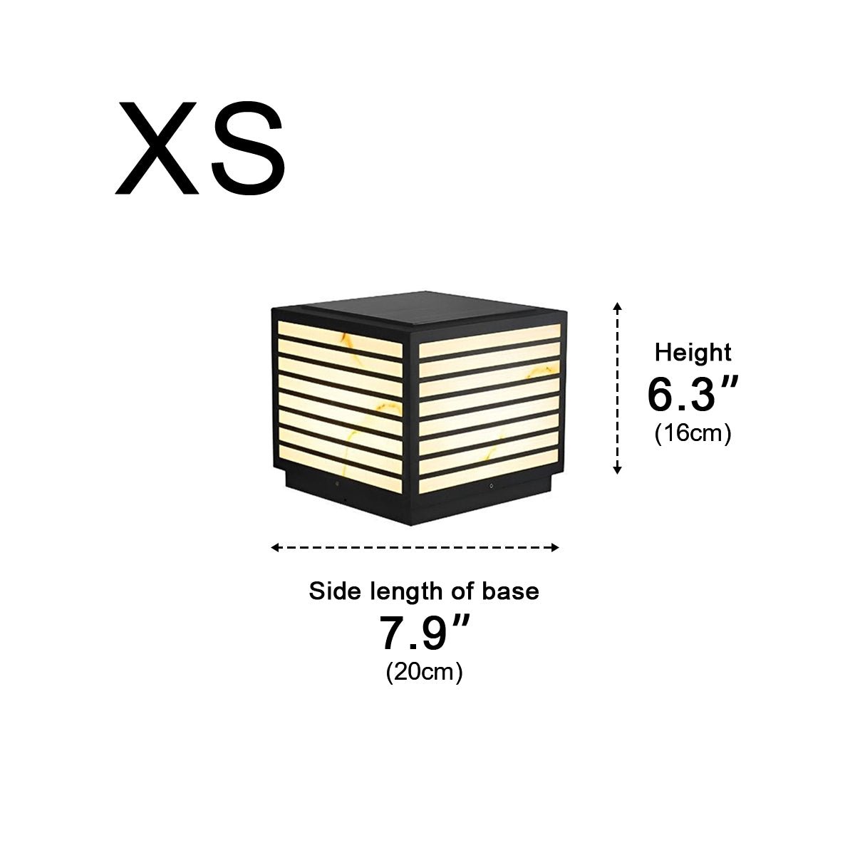 Square Waterproof LED Modern Outdoor Deck Post Lights