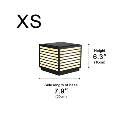 Square Waterproof LED Modern Outdoor Deck Post Lights