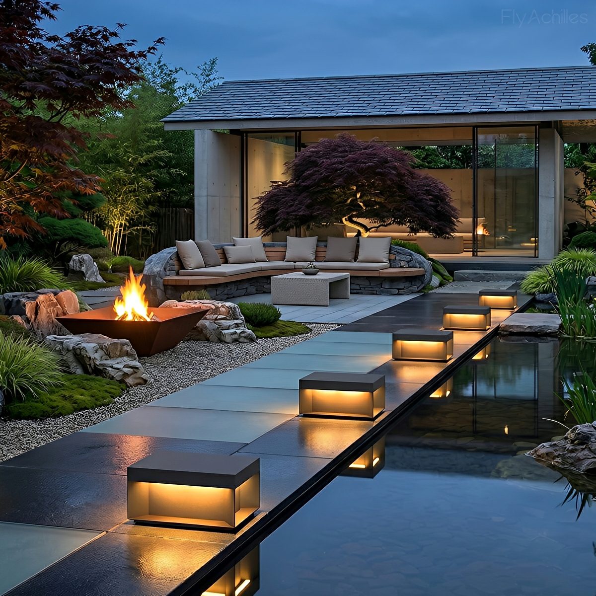 Square Waterproof LED Stainless Steel Fence Outdoor Post Cap Lights - Flare Shack