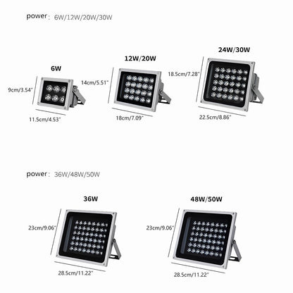 Square Waterproof Outdoor LED Spot Lights Building Exterior Light