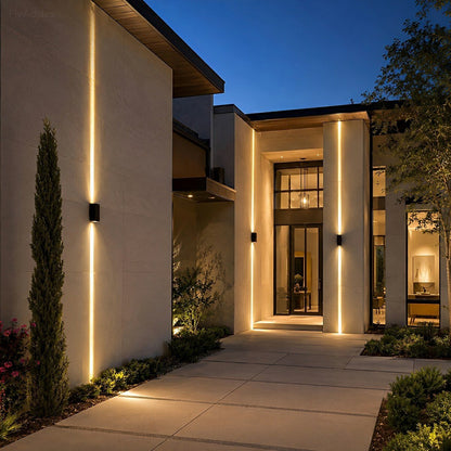 Square Waterproof Outdoor Up and Down LED Spot Lights Exterior Wall Washer Light - Flare Shack