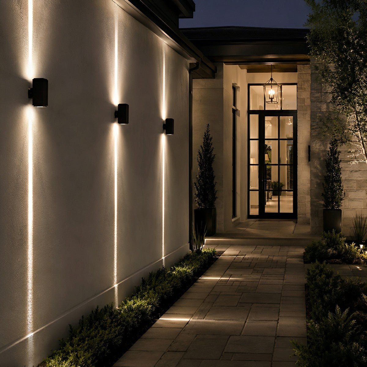 Square Waterproof Outdoor Up and Down LED Spot Lights Exterior Wall Washer Light