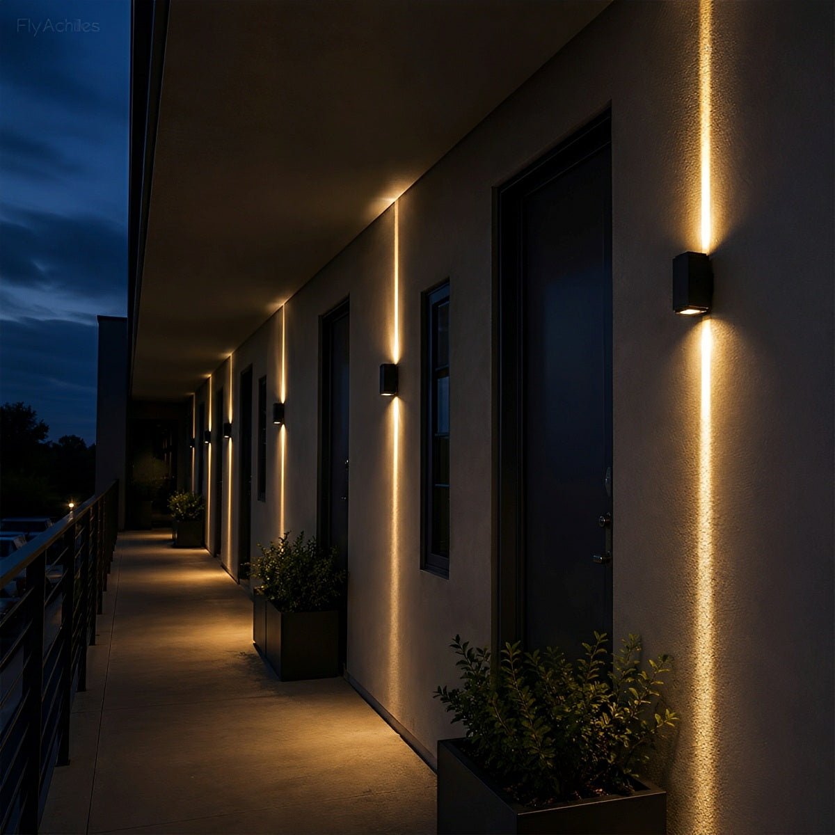Square Waterproof Outdoor Up and Down LED Spot Lights Exterior Wall Washer Light - Flare Shack