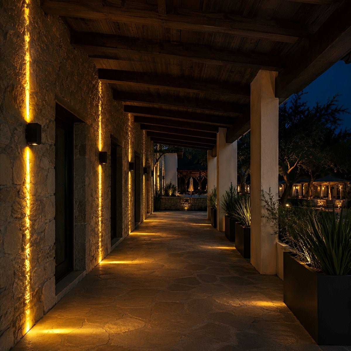 Square Waterproof Outdoor Up and Down LED Spot Lights Exterior Wall Washer Light - Flare Shack