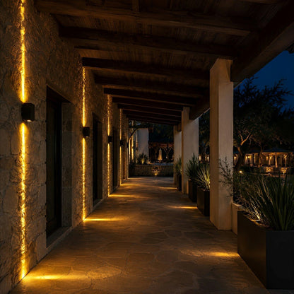 Square Waterproof Outdoor Up and Down LED Spot Lights Exterior Wall Washer Light - Flare Shack