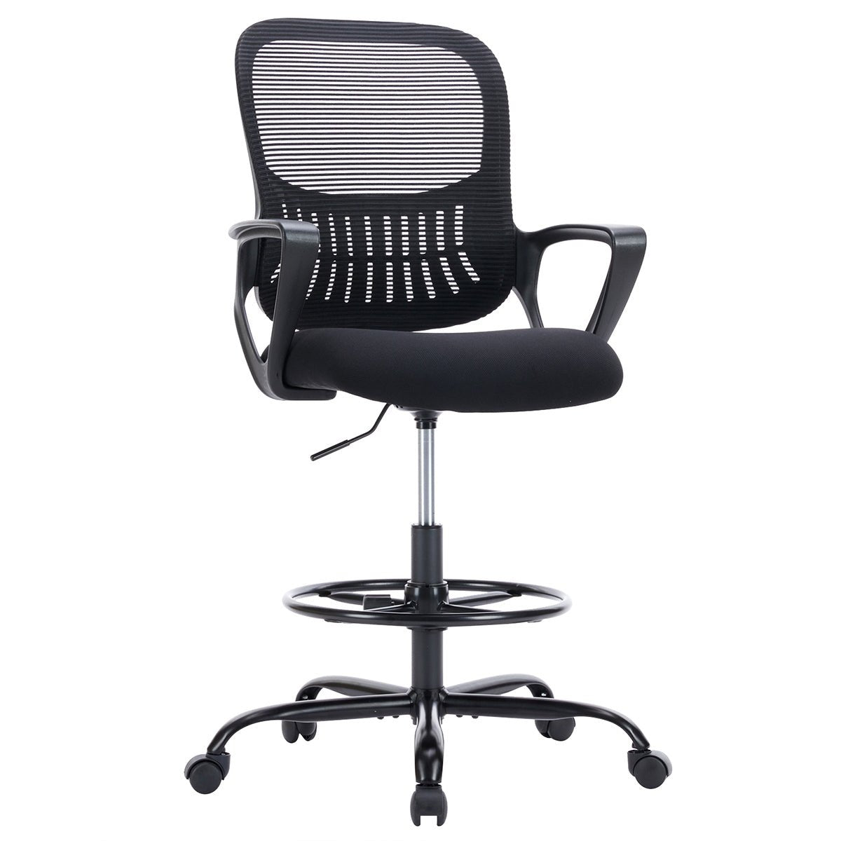 Tall 360 ° Rotatable Modern Ergonomic Office Chair with Armrest - Flare Shack