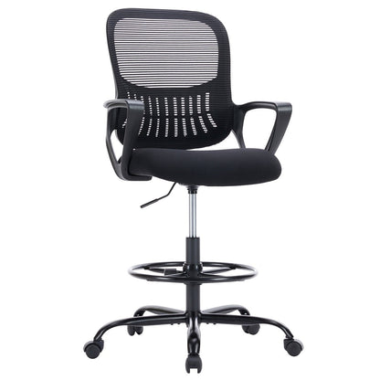 Tall 360 ° Rotatable Modern Ergonomic Office Chair with Armrest - Flare Shack