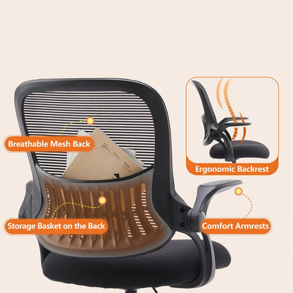 Tall 360 ° Rotatable Modern Ergonomic Office Chair with Armrest