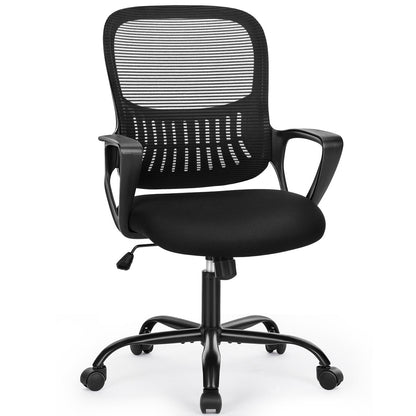 Tall 360 ° Rotatable Modern Ergonomic Office Chair with Armrest