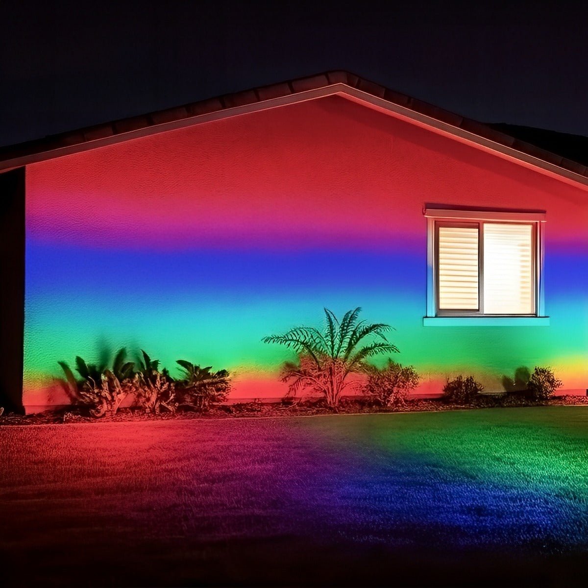 Color-changing Outdoor Waterproof RGB LED Spot Light Landscape Tree Lighting With Remote Control