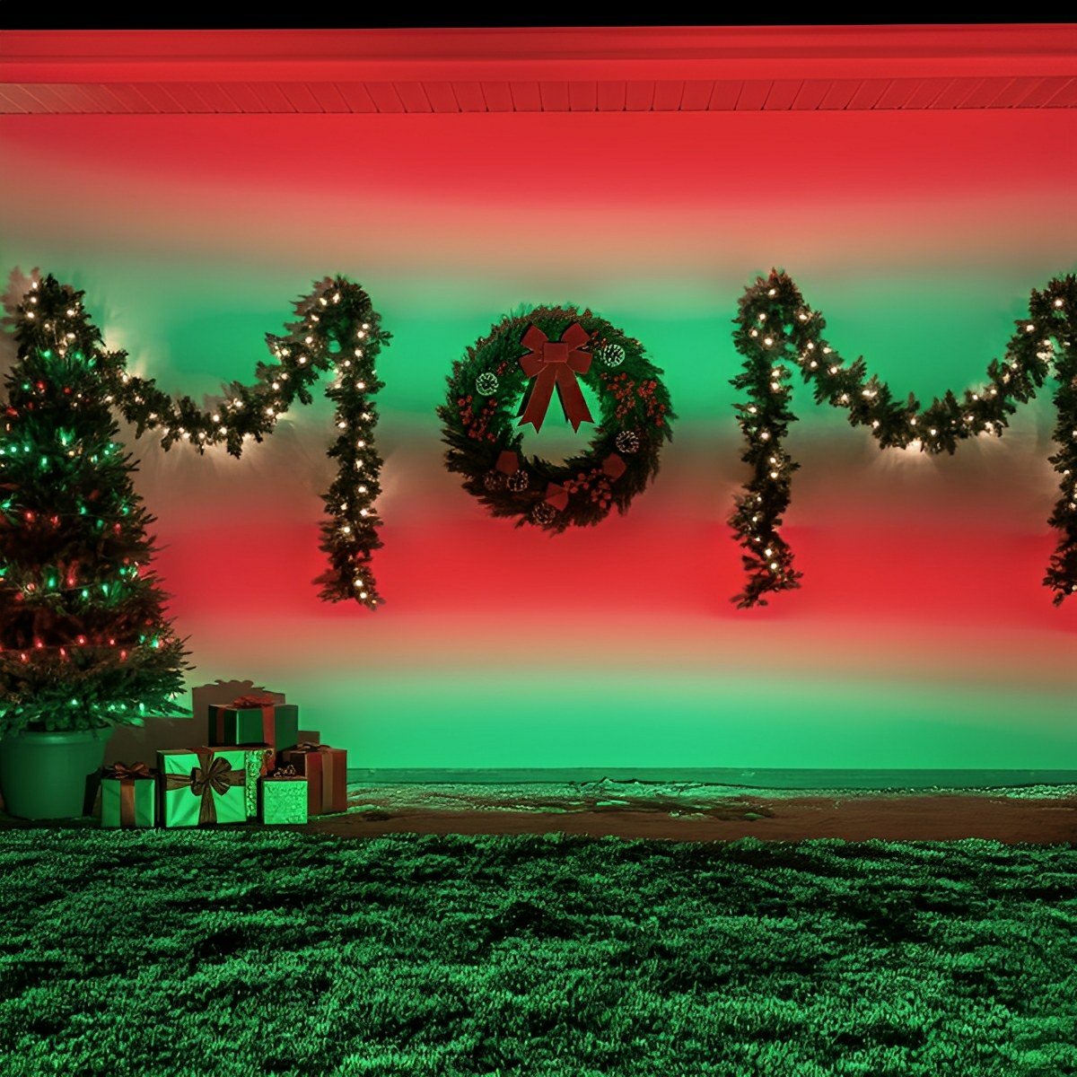 Color-changing Outdoor Waterproof RGB LED Spot Light Landscape Tree Lighting With Remote Control