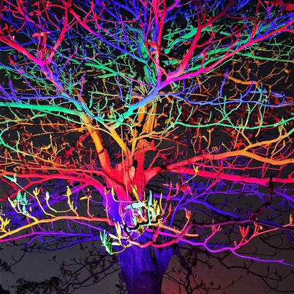 Color-changing Outdoor Waterproof RGB LED Spot Light Landscape Tree Lighting With Remote Control
