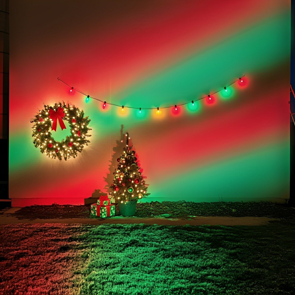 Color-changing Outdoor Waterproof RGB LED Spot Light Landscape Tree Lighting With Remote Control