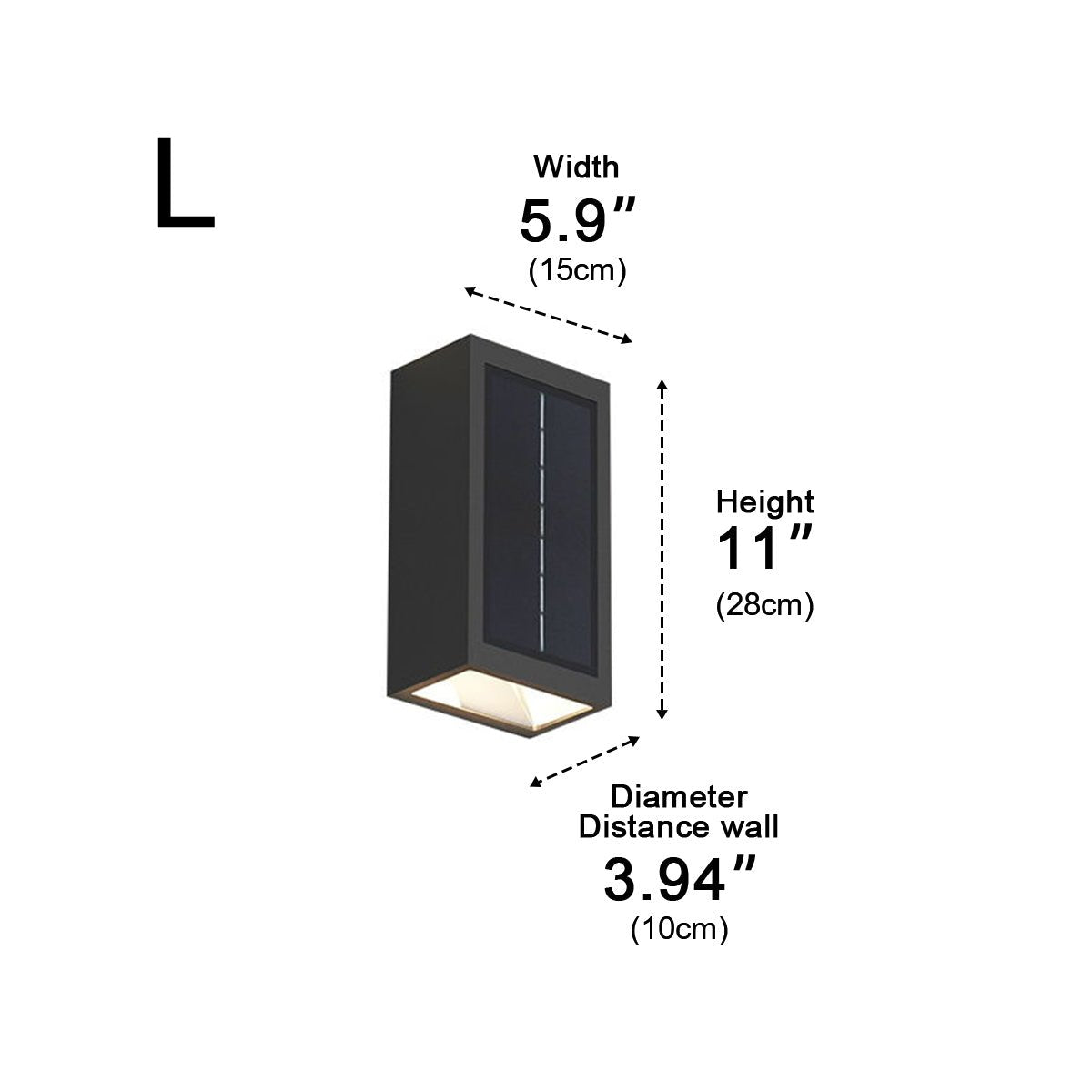 Two Light Effect Optional Waterproof LED Wall Light Sector