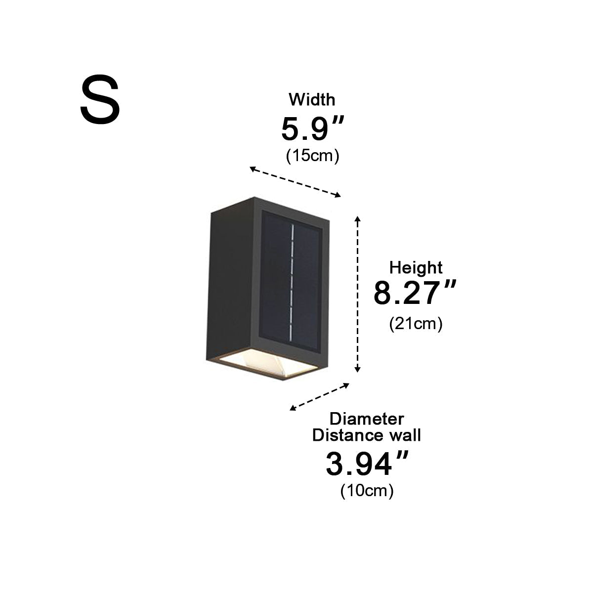 Two Light Effect Optional Waterproof LED Wall Light Sector