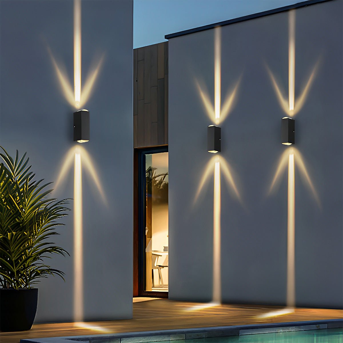 Up and Down LED Wall Light Outdoor Waterproof IP65 Interior Aluminum Corridor Stairs Lighting - Flare Shack