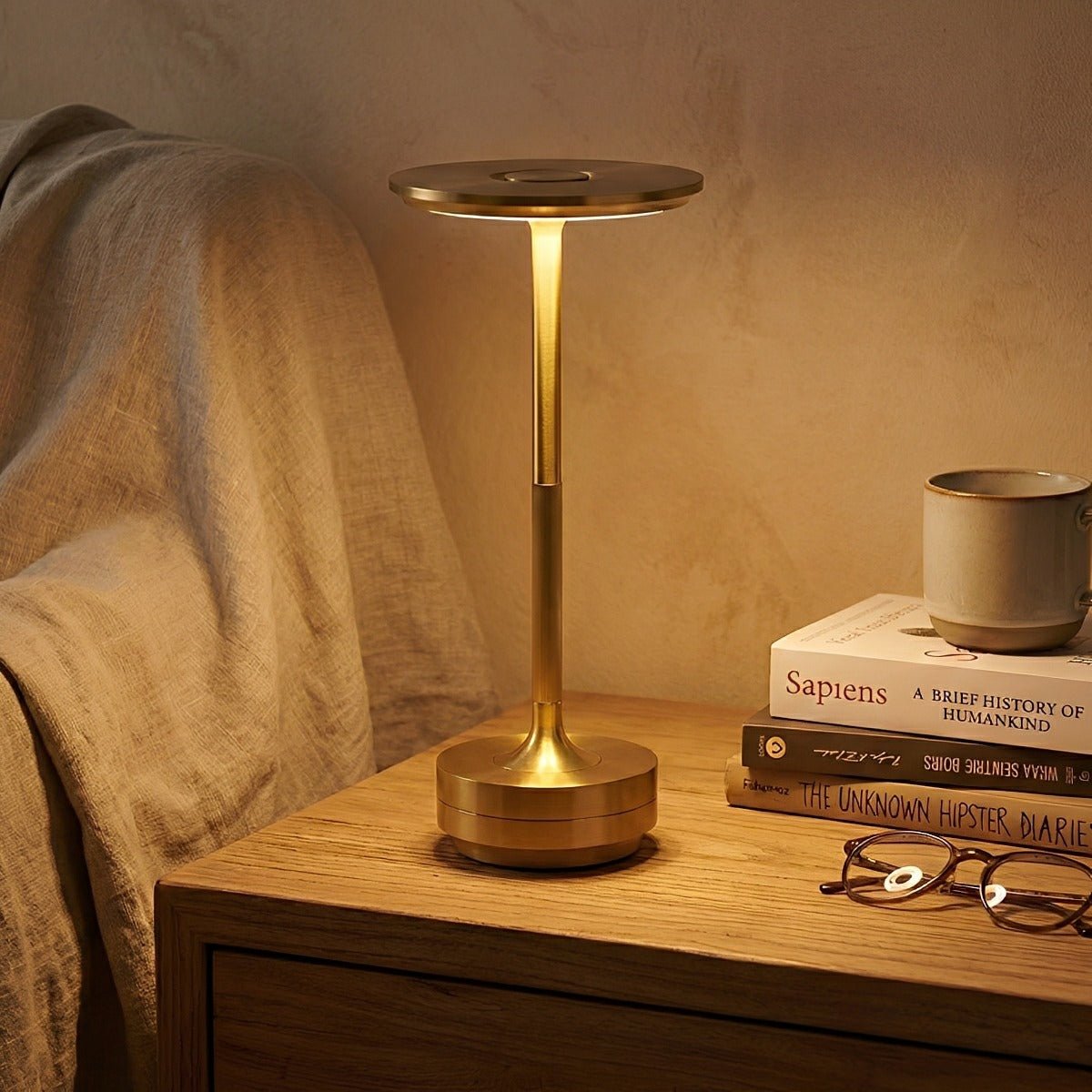 USB Dimmable Dish LED Table Lamp - Flare Shack
