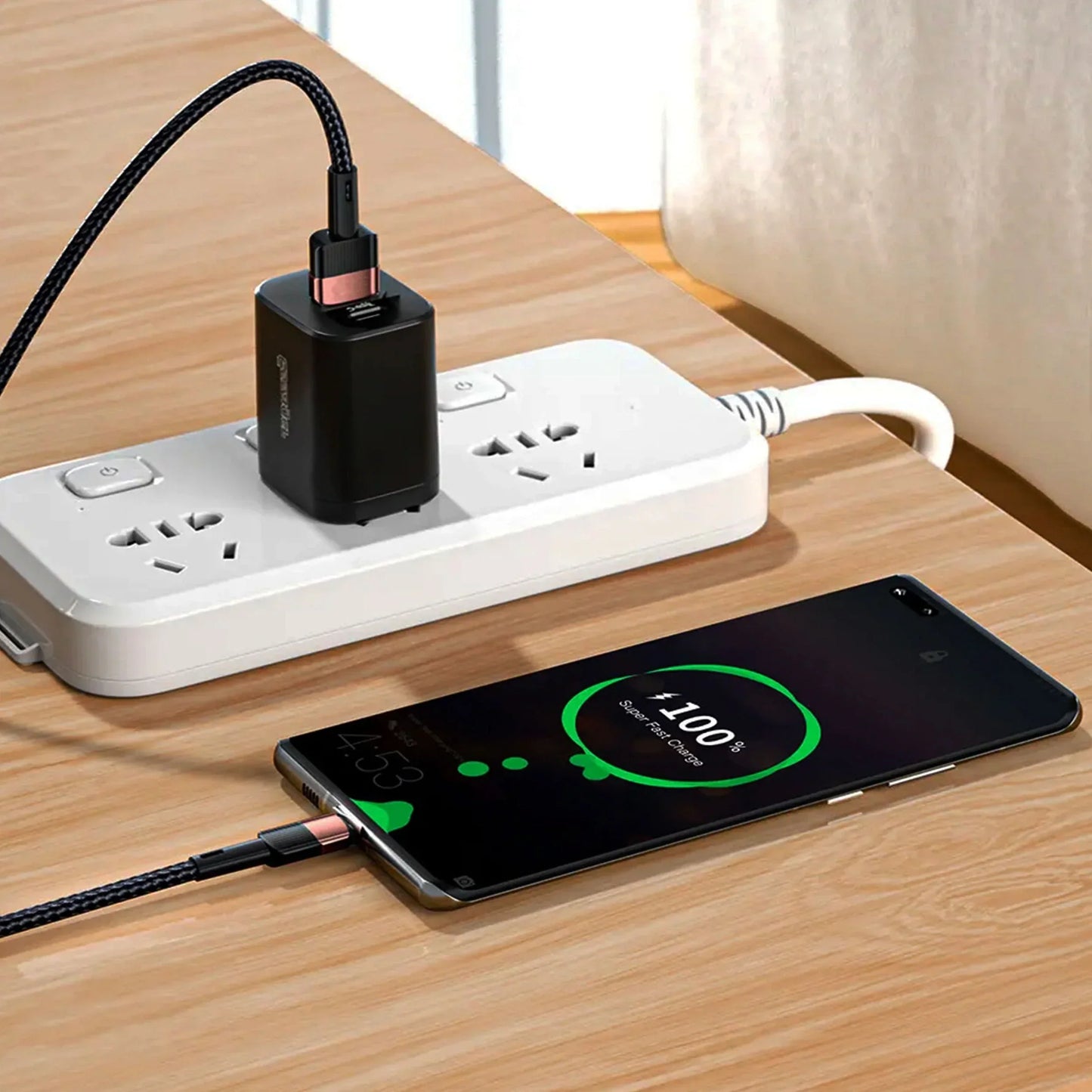 USB Type A To C Cable 10ft Braided Fast High Speed Charging