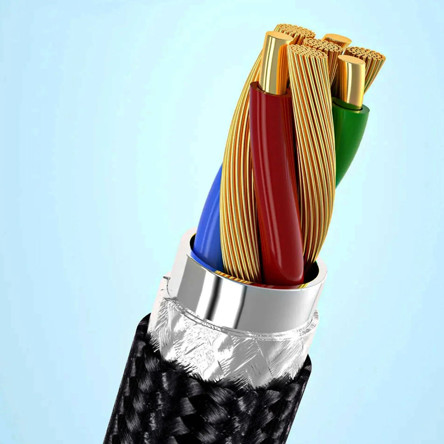 USB Type A To C Cable 10ft Braided Fast High Speed Charging