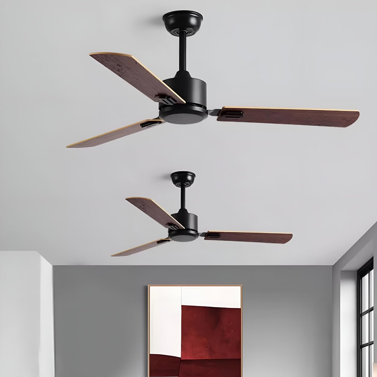Vintage 6 - speed Reverse Frequency Ceiling Fan 3 Blades - Flare Shack