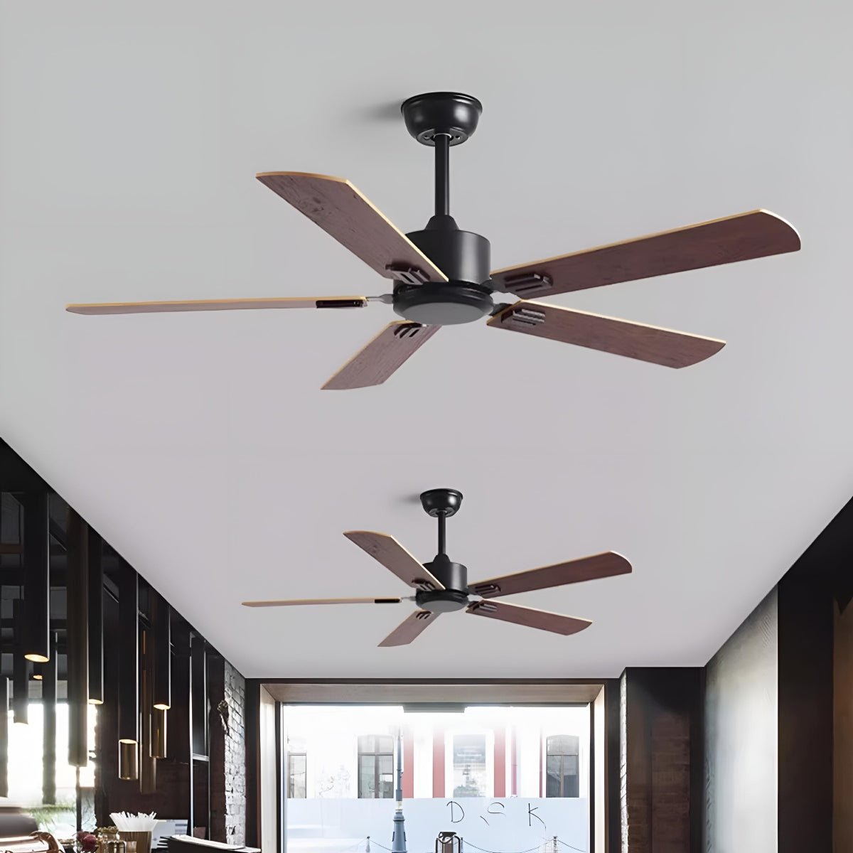Vintage 6 - speed Reverse Frequency Ceiling Fan 5 Blades - Flare Shack