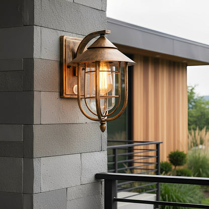 Vintage Classic Waterproof Birdcage Outdoor LED Porch Wall Lights