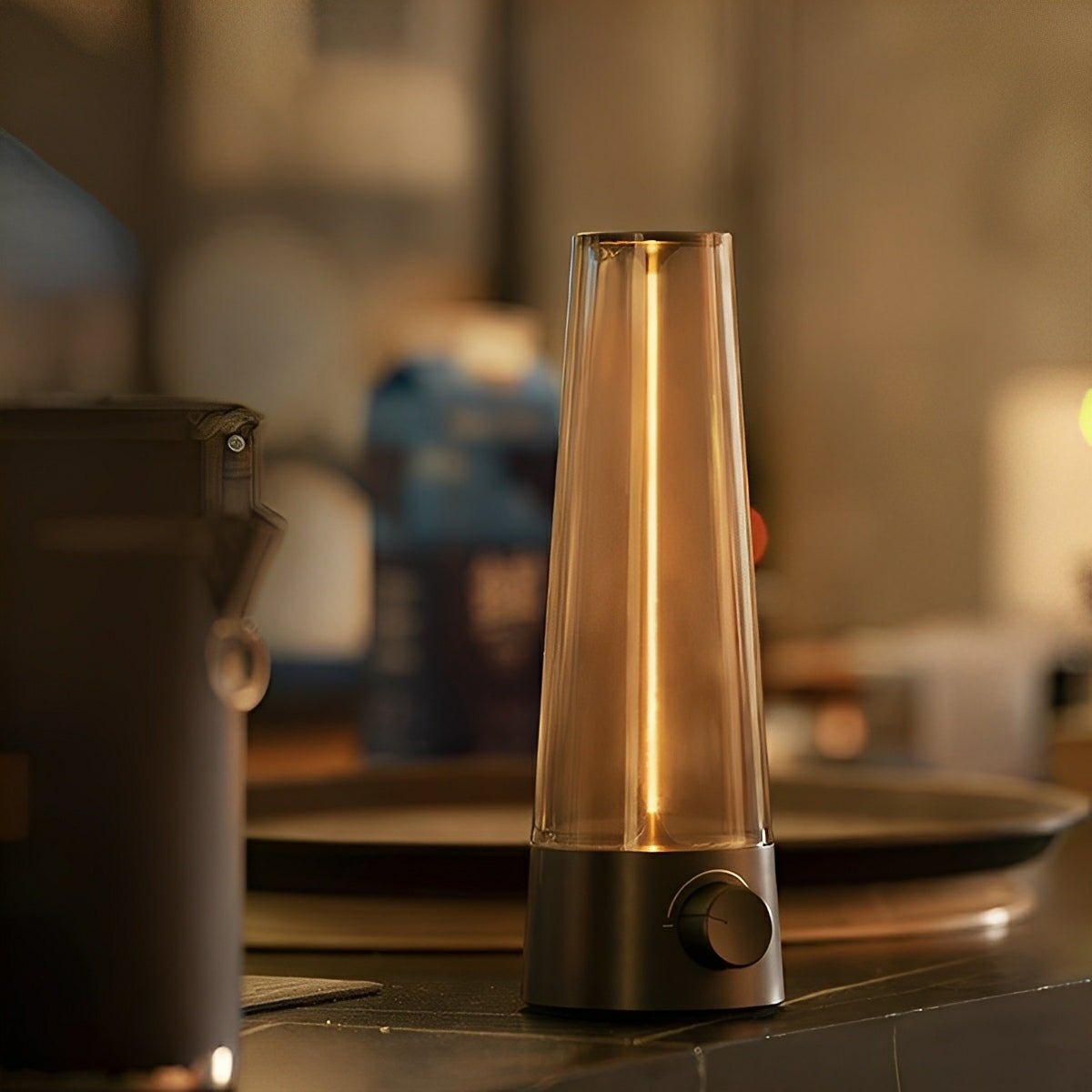 Vintage Cone Dimmable LED Table Lamp Ambient Light