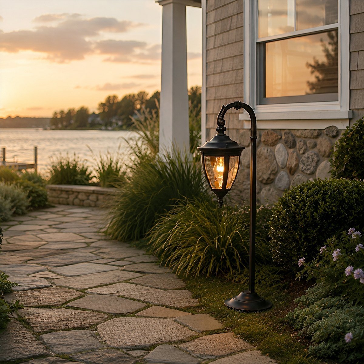 Vintage European Outdoor Path Light LED Lantern - Flare Shack