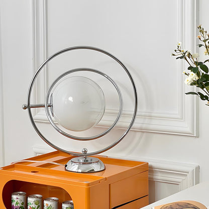 Vintage Glass Rotating Globe Bedside TableLamp - Flare Shack