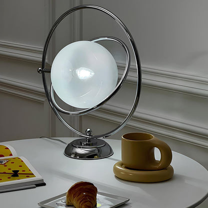 Vintage Glass Rotating Globe Bedside TableLamp - Flare Shack