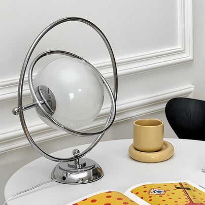 Vintage Glass Rotating Globe Bedside TableLamp - Flare Shack