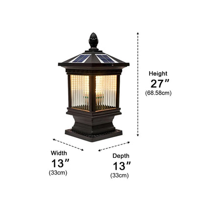 Outdoor Grille Glass Waterproof LED Fence Post Cap Light