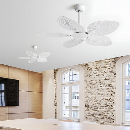 Vintage Imitation Palm Leaf 6 - speed Reverse Frequency Ceiling Fan - Flare Shack