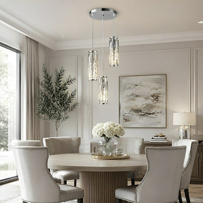 Vintage Industrial Crystal Glass Pendant Light Ceiling Light - Flare Shack