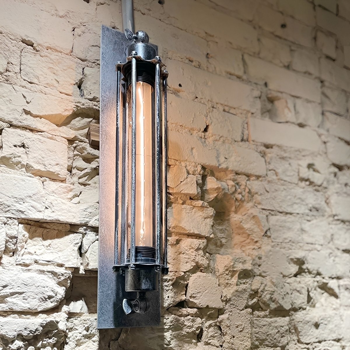 Vintage Industrial Iron Art LED Wall Sconces