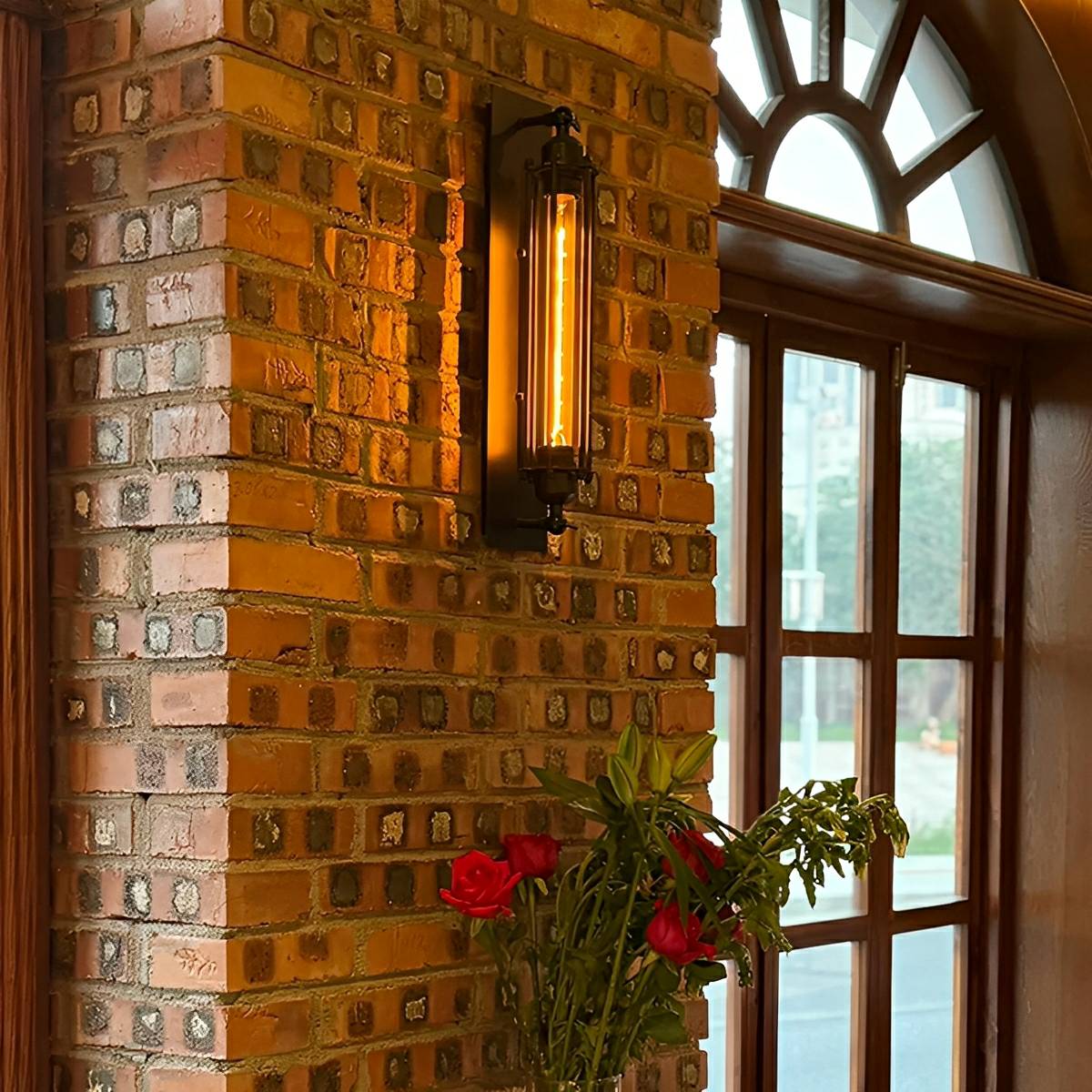 Vintage Industrial Iron Art LED Wall Sconces