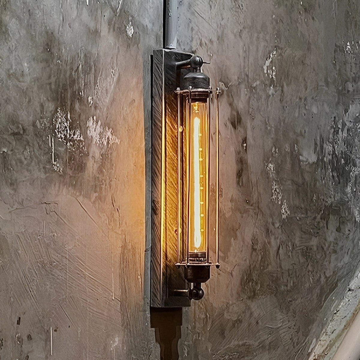 Vintage Industrial Iron Art LED Wall Sconces