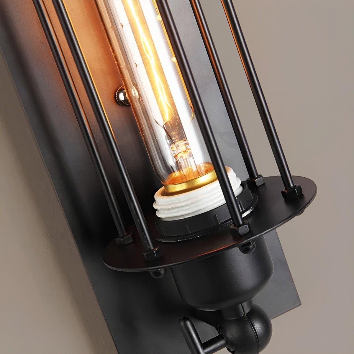 Vintage Industrial Iron Art LED Wall Sconces