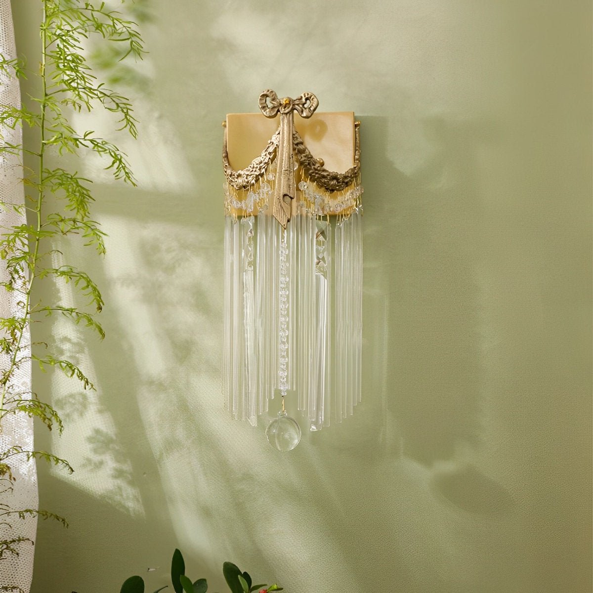 Vintage Luxury Bow Tie Crystal Wall Sconces Light - Flare Shack