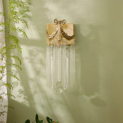 Vintage Luxury Bow Tie Crystal Wall Sconces Light - Flare Shack