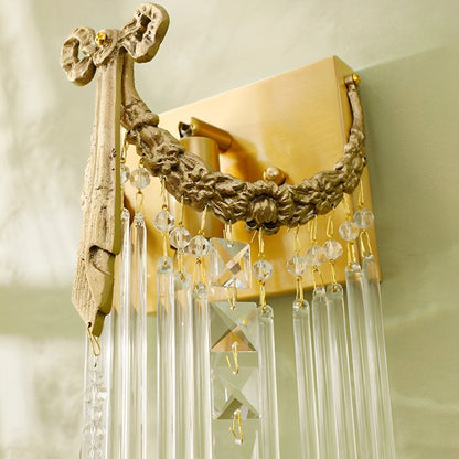Vintage Luxury Bow Tie Crystal Wall Sconces Light - Flare Shack