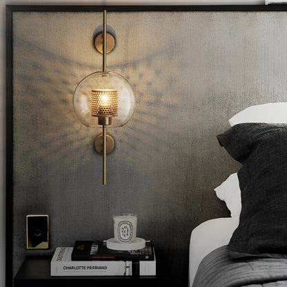 Vintage Luxury Industrial Glass Globe LED Wall Sconces - Flare Shack