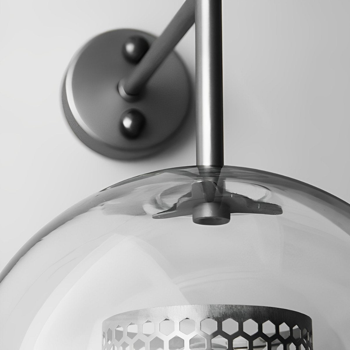 Dimmable Vintage Industrial Glass Globe LED Wall Sconces