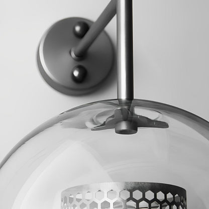 Dimmable Vintage Industrial Glass Globe LED Wall Sconces
