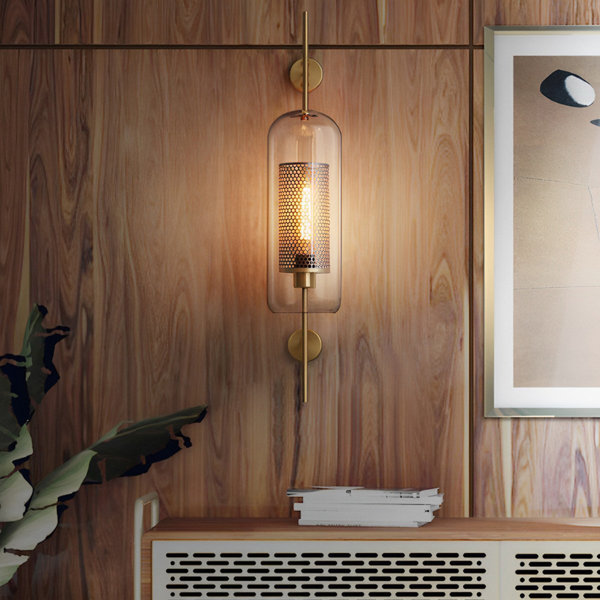 Vintage Luxury Industrial Glass Globe LED Wall Sconces - Flare Shack