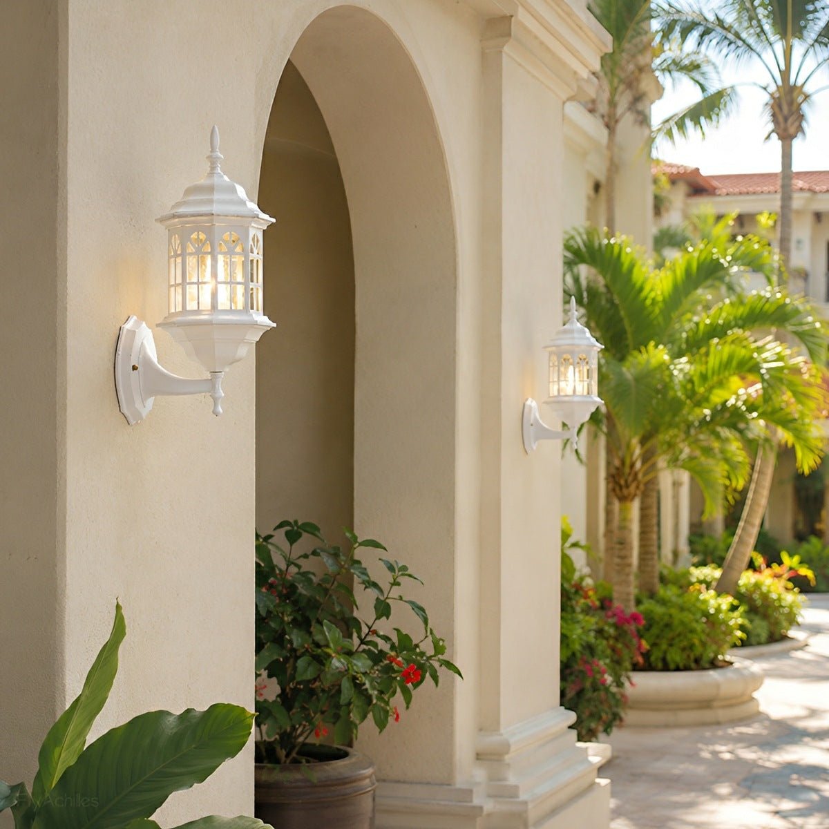 Vintage Rustic Castle Waterproof Outdoor LED Porch Light Wall Lights